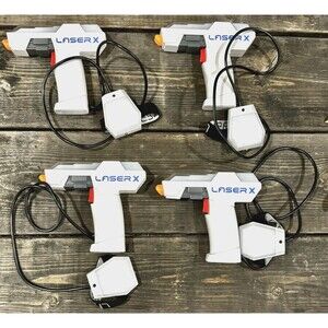Laser X Micro Blasters 4 Pack Interactive Laser Tag Gaming Set Kids Family Fun
